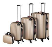 tectake Suitcase Set Pucci in Gold TECTAKE Gold