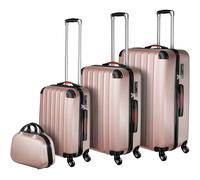 tectake Suitcase Set Pucci in Rose Gold TECTAKE Rose Gold
