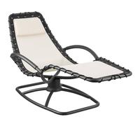 tectake Sun Lounger Toulon in Beige | Size: 1 Seater TECTAKE Beige 1 Seater