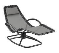 tectake Sun Lounger Toulon in Grey | Size: 1 Seater TECTAKE Grey 1 Seater