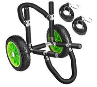 tectake Surfboard Trolley Wavewheel Single in Black TECTAKE Black