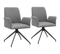 Swivel Chairs Fabric Furniture Home Office Dining Living Room Durable Seater