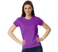 Tectake T-Shirt - Plain Top For Women -304205 - Purple S