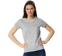 Tectake T-Shirt - Plain Top For Women -304230 - Light Grey S