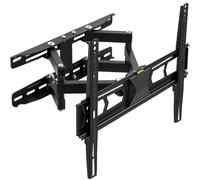 tectake TV Wall mount for 32-55â³ (82-138cm) can be tilted and swivelled spirit level - bracket TV, wall tv mount, tv on wall bracket - black