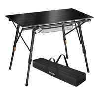 Tina Camping Table - Black, Black