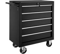 tectake Tool Chest in Black TECTAKE Black