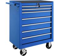 Tool Chest - 7 drawers, 4 wheels, central locking