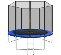 tectake Trampoline - With Safety Net, Including Entry Ladder - 305 Cm TECTAKE Multicolor