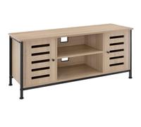 tectake Tv Stand Carlow in Light Brown TECTAKE Light Brown