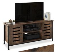 tectake Tv Stand Carlow - Industrial Wood Dark, Rustic in Brown TECTAKE Brown