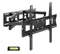 tectake® TV Wall Bracket for 26-75" Screens, Universal TV Bracket with Tilt & Swivel Function, 100 kg Capacity, Television Wall Mount, Incl. Spirit Level & Mounting Materials, Max. VESA 400x400 mm