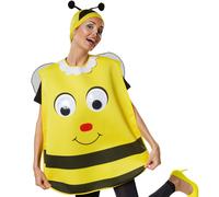 tectake Unisex Cartoon Bee Costume in Yellow TECTAKE Yellow One Size