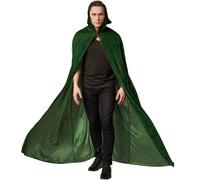 Velvet Cape Cloak Cote Hood Vampire Witch Wizard Costume Fancy Dress Halloween