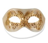 tectake Venetian mask with embellishment, Cream, Cream