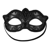 tectake Venetian Mask With Pattern in Black TECTAKE Black One Size