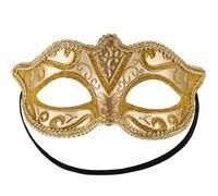 tectake Venetian Mask With Pattern in Gold TECTAKE Gold One Size