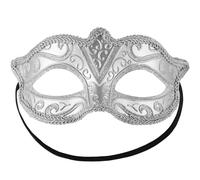 tectake Venetian Mask With Pattern in Silver TECTAKE Silver One Size