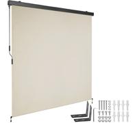 Vertical Awning Balcony Patio Garden Side Sun Shade Wind Breaker Retractable