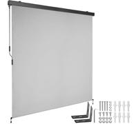 tectake Vertical Awning Eloise in Light Grey | Size: Large TECTAKE Light Grey Large