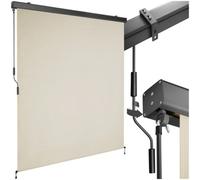 tectake Vertical Awning Eloise in Beige | Size: Large TECTAKE Beige Large