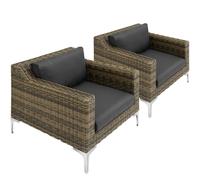 Rattan Garden Furniture Sofa Corner Chairs Set Sun Lounger Modular Outdoor
