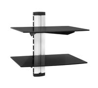 SKY BOX CD DVD PS3 Wi-Fi Universal Wall Shelf Shelves Mount Bracket Black/Silver
