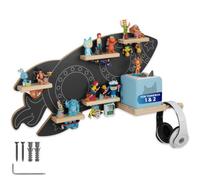 Tectake Wall Shelf Mylittlestory Rocket Holds Up To 40 Tonies - Anthracite
