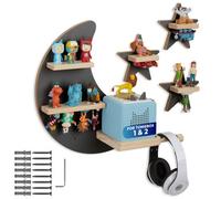 Tectake Wall Shelf Mylittlestory Star Holds Up To 25 Tonies - Anthracite