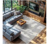 Tectake Washable Rug Dalia - Various Sizes, Faded Pattern, Easy-Care Short Pile, Non-Slip 240 X 340 Cm - Beige