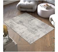 Tectake Washable Rug Nadira - Different Sizes, Abstract Pattern, Synthetic Wool And Felt, Non-Slip 120 X 170 Cm - Beige/grey