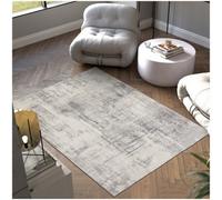 Tectake Washable Rug Nadira - Different Sizes, Abstract Pattern, Synthetic Wool And Felt, Non-Slip 160 X 230 Cm - Beige/grey