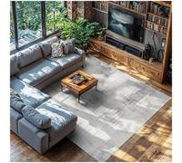 Tectake Washable Rug Nadira - Different Sizes, Abstract Pattern, Synthetic Wool And Felt, Non-Slip 240 X 340 Cm - Beige/grey