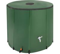 Tectake Water Butt - Tap And Overflow Protection, Foldable Weather Resistant - 750 L