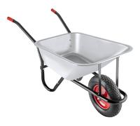 Tectake Wheelbarrow Oskar Silver