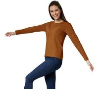 Tectake Women Long-Sleeved Top -304163 - Brown Xl