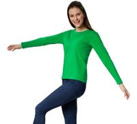 Womens Long Sleeve Shirt Top Cotton Sweatshirt Top T-Shirt Plain new