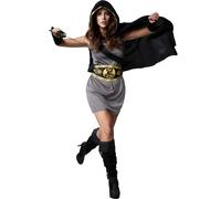 Womens Costume Huntress Hunter Archer Warrior Medieval Fancy Dress Carnival