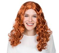 tectake Women's Angelina Wig in Red TECTAKE Red One Size