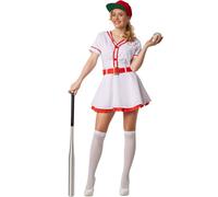 tectake Women's Baseball Costume | Size: Small TECTAKE Multicolor S