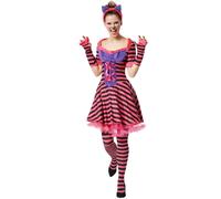 Womens Kitty Party Costume Cat Hot Sexy Halloween Striped Fancy Dress new