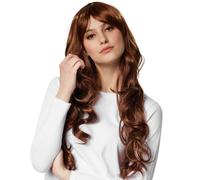 tectake Women's Curly Long-Haired Wig in Brown TECTAKE Brown One Size
