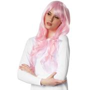 tectake Women's Curly Long-Haired Wig in Rose TECTAKE Rose One Size