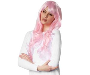 tectake Women's Curly Long-Haired Wig in Rose TECTAKE Rose One Size