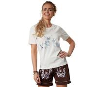 tectake Women's Deer Crossing T-Shirt in White | Size: 2XL TECTAKE White 2XL