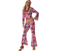 tectake Women's Fancy Dress Costume - Hippie Flower Power | Size: Large TECTAKE Multicolor L