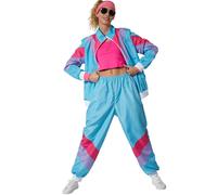 Fancy Dress Costume Women's Retro Tracksuit Set 80's 90's Dress Up Party Outfit