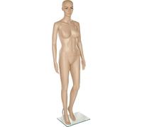 tectake Women's Female Mannequin - Adjustable, Full Body, Life Size, Realistic Proport in Beige TECTAKE Beige