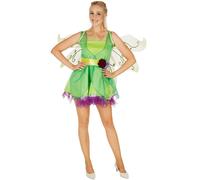 tectake Women's Flower Fairy Costume in Green | Size: 2XL TECTAKE Green 2XL