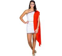 tectake Women's Gladiator Jasmina Costume in White | Size: 2XL TECTAKE White 2XL